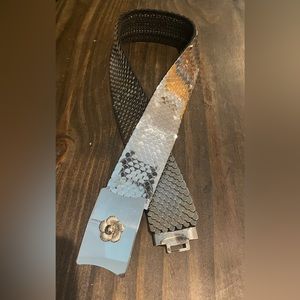 Vintage silver toned belt
